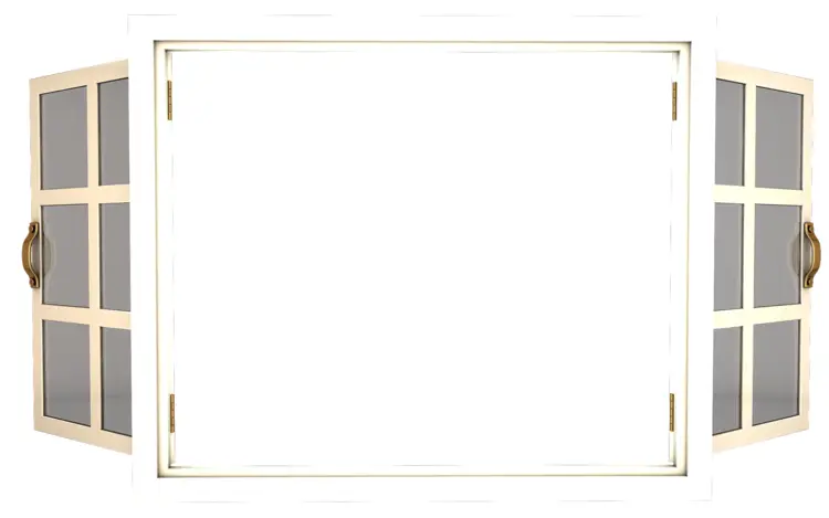 Open Window with Transparent Background