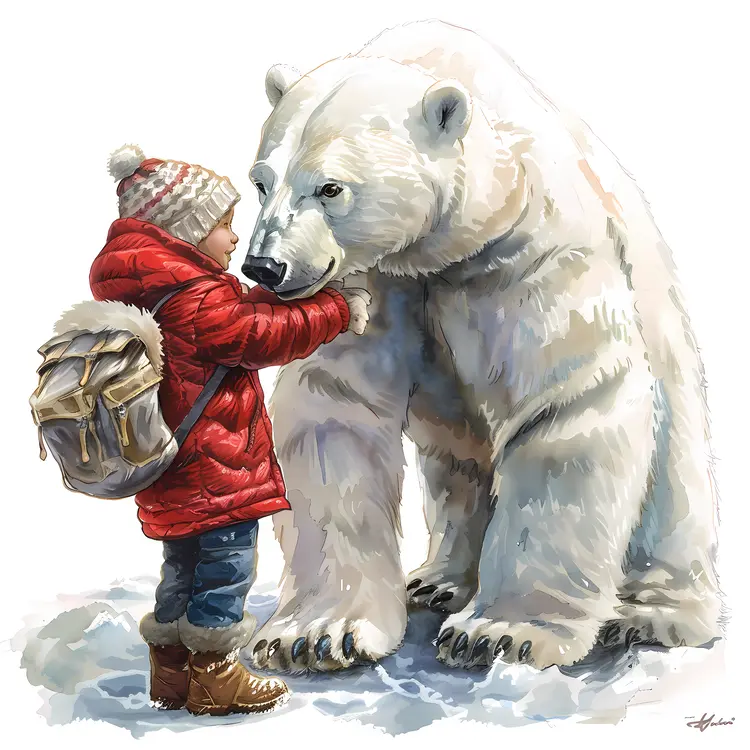 Child and Polar Bear
