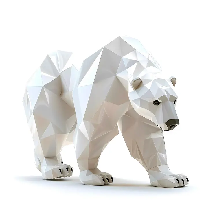 Geometric Polar Bear in 3D