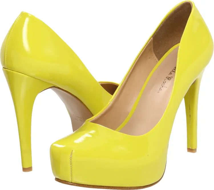 Bright Yellow High Heels
