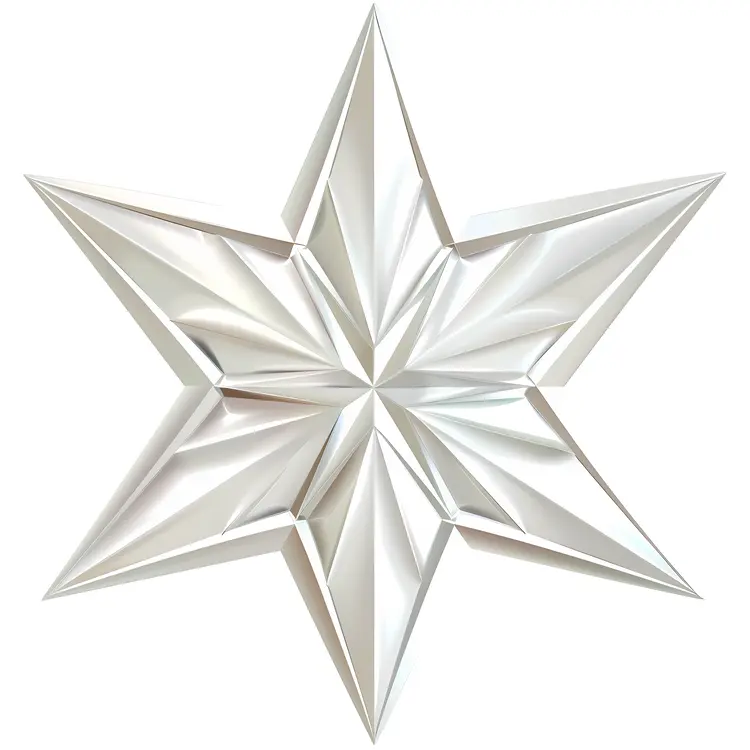 Silver Metallic Star