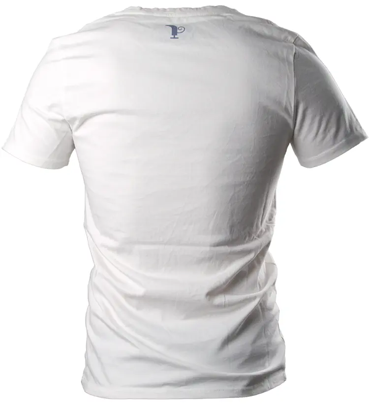 White Casual T-shirt (Back View)