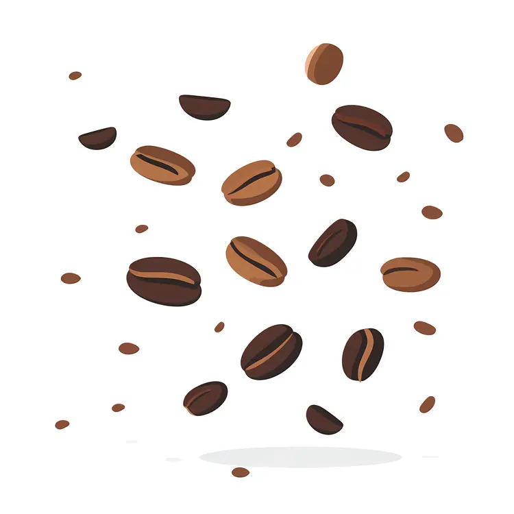 Brown Roasted Coffee Beans