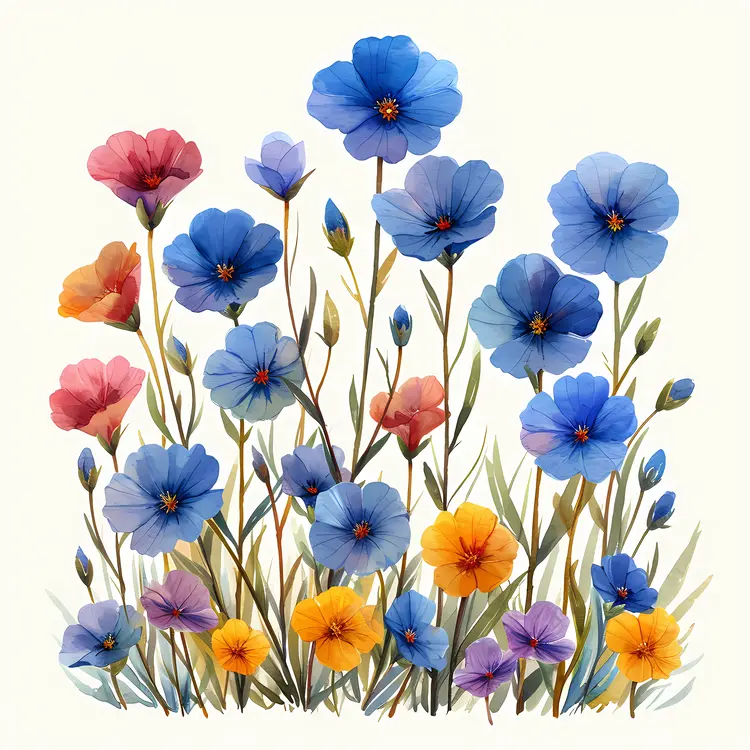 Colorful Flowers in Bloom