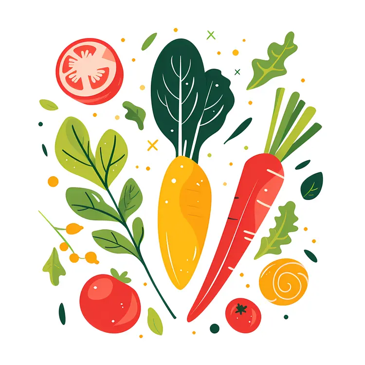 Colorful Vegetable Illustration