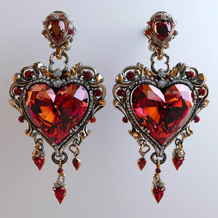 Elegant Heart Earrings