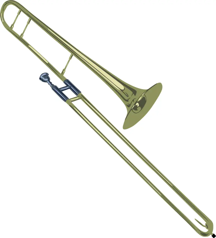 Detailed Trombone Illustration
