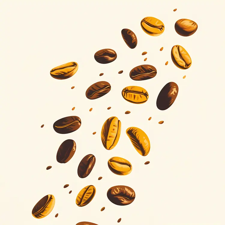 Scattered Coffee Beans