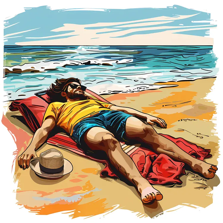 Relaxing on the Beach