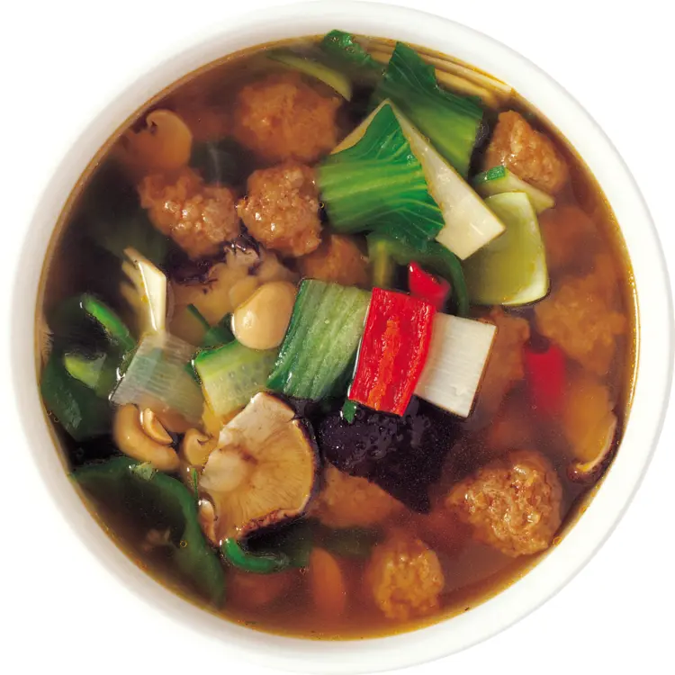 Healthy Vegetable Soup with Mushrooms