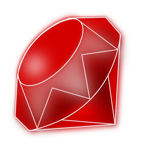 Shiny Red Faceted Gem