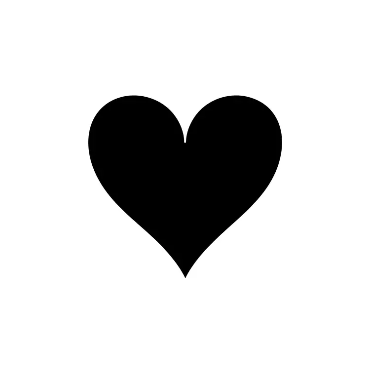 Simple Black Heart