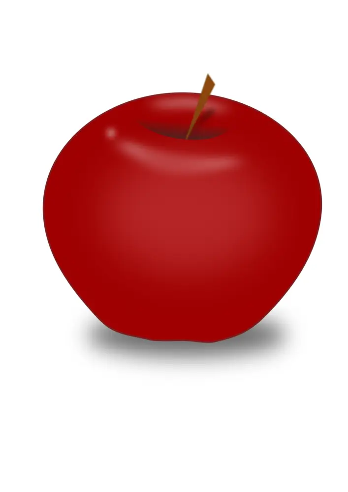 Red Apple Illustration