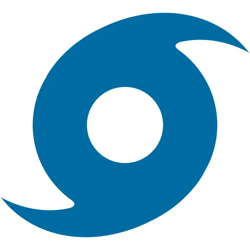 Blue Hurricane Symbol