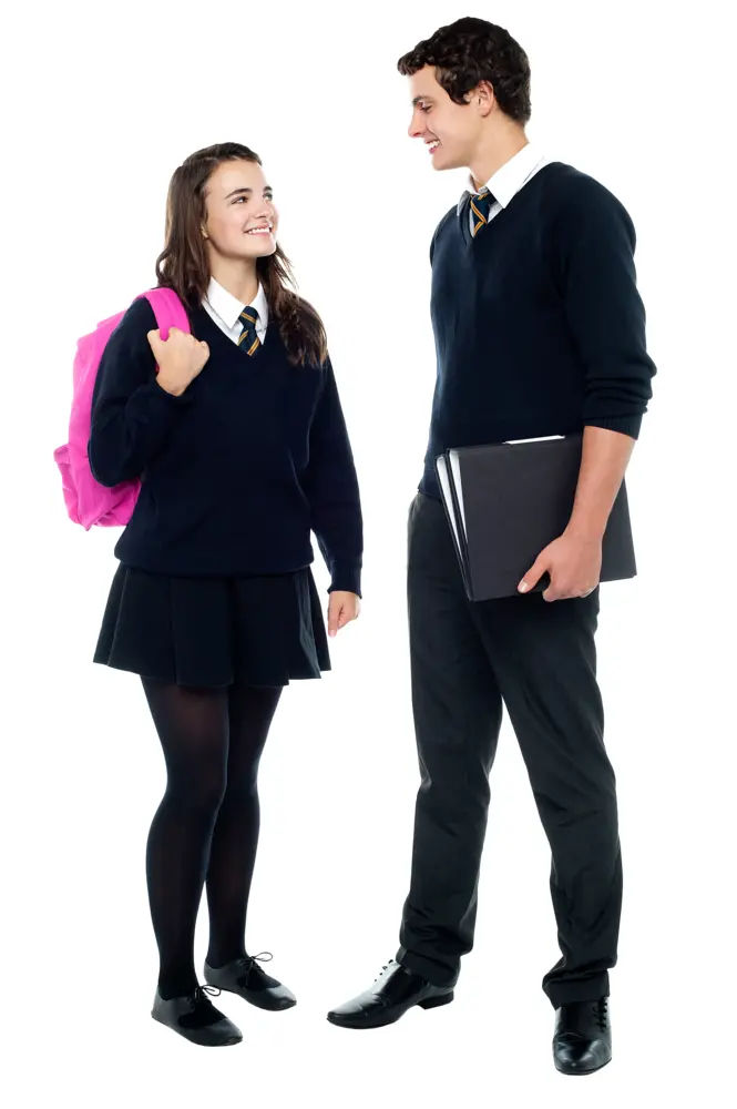 Students in School Uniform