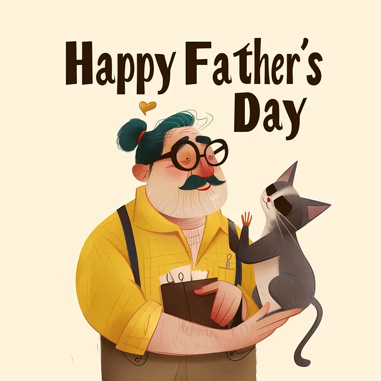 Happy Father's Day with Cat