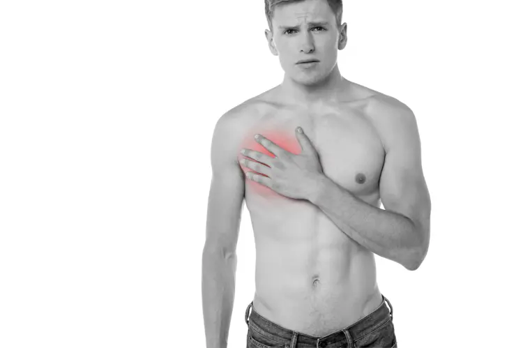 Man Experiencing Chest Pain