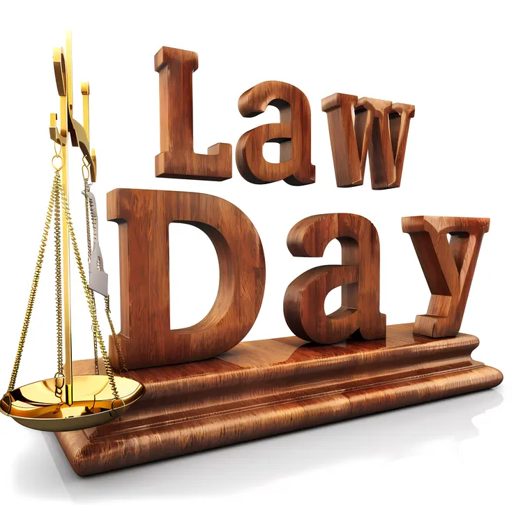 Law Day Sign with Scales
