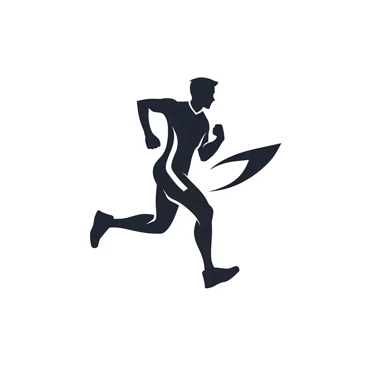 Stylized Runner Silhouette