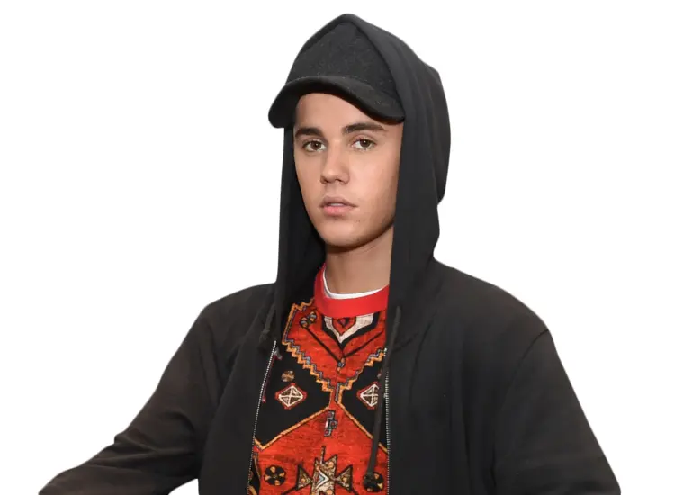 Man in Black Hoodie with Red Shirt
