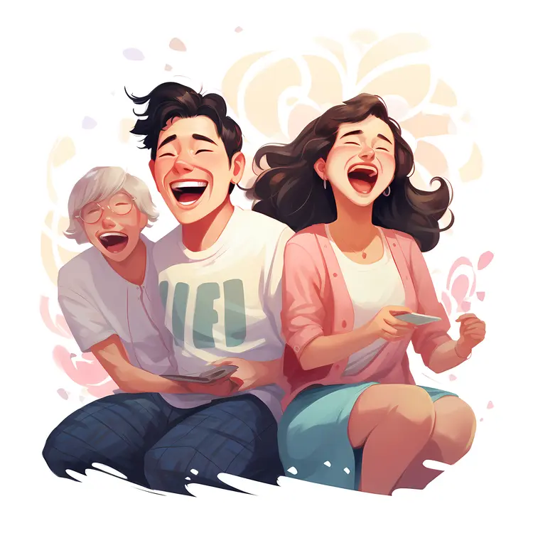 Family Laughing Together