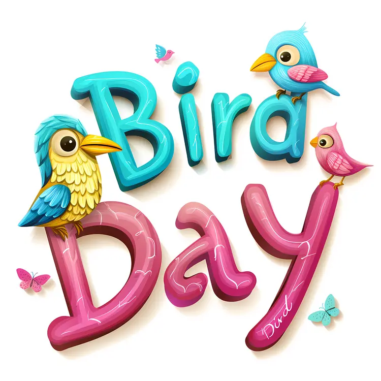 Bird Day Colorful Birds Illustration