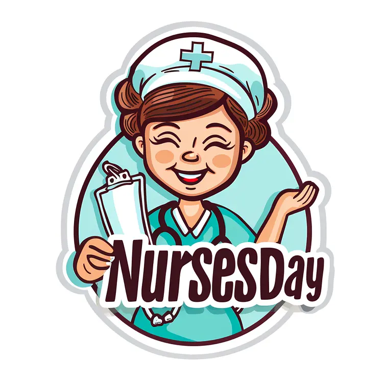 Nurse Cartoon Illustration for Nurses Day