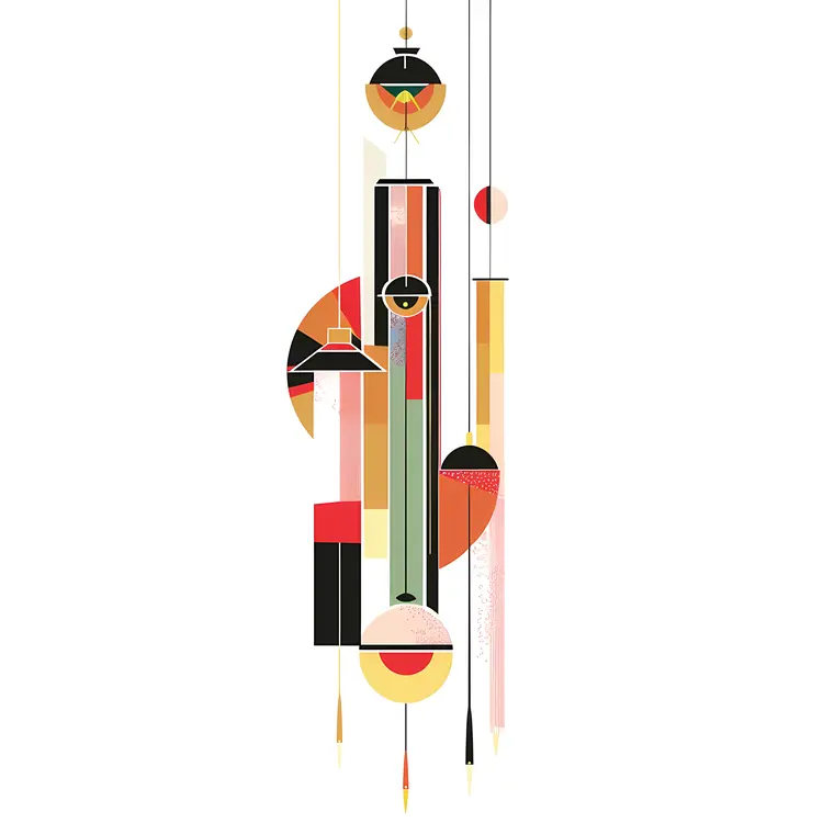 Abstract Hanging Ornaments