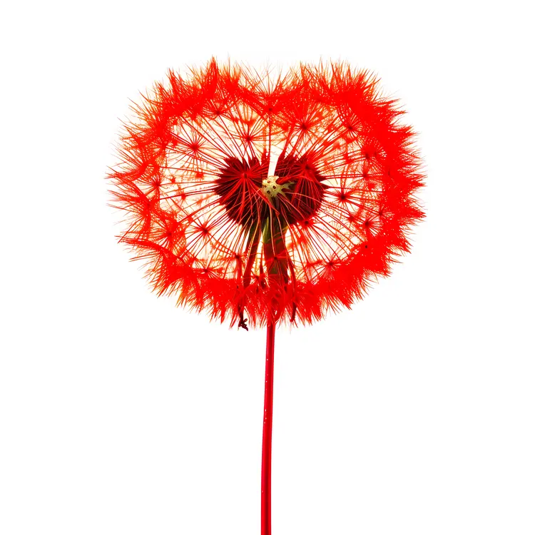 Heart-shaped Dandelion Illustration