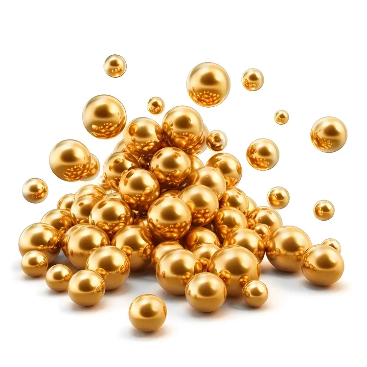 Pile of Shiny Gold Spheres