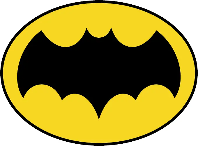 Iconic Batman Logo in Yellow and Black