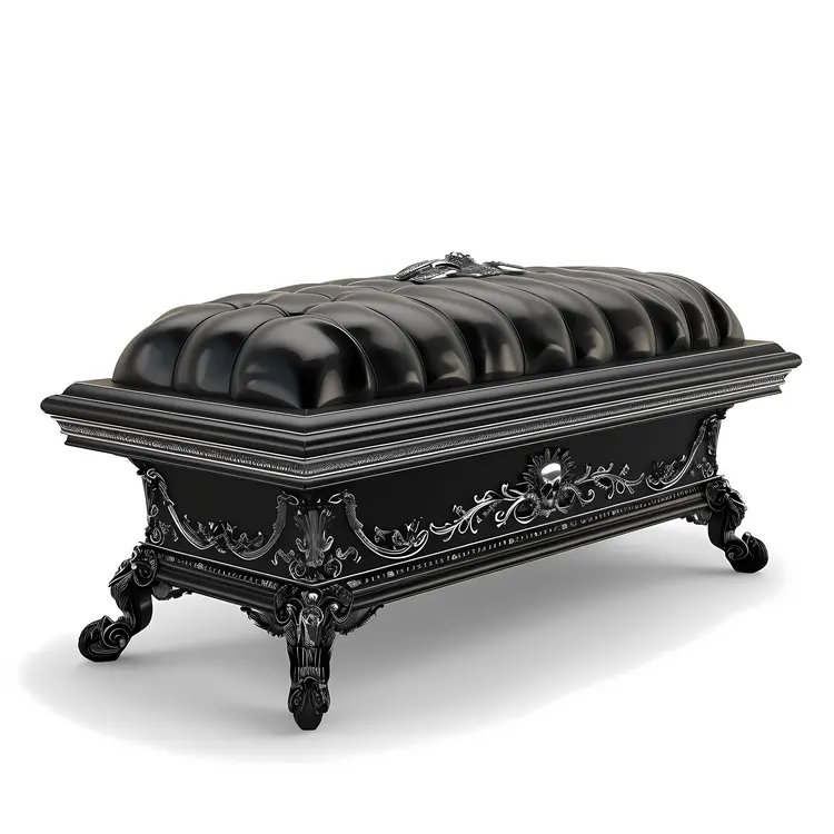 Elegant Black Coffin