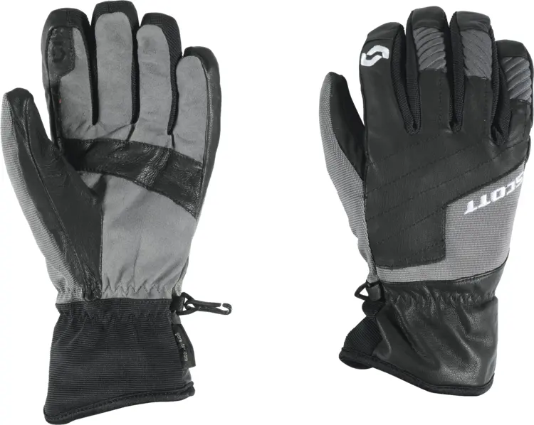Gray and Black Winter Gloves for Outdoor Activities