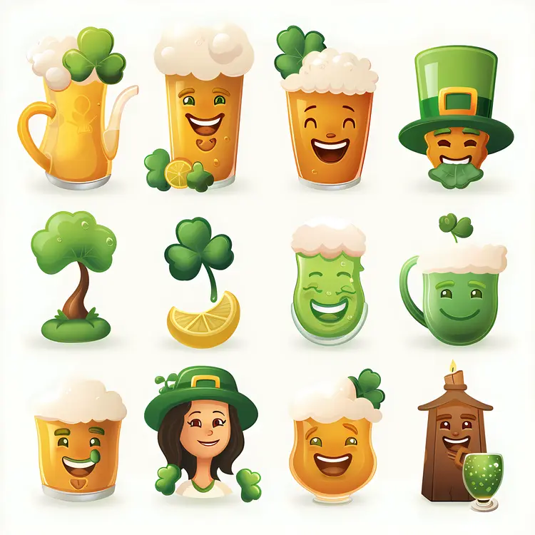 Beer and Clover Icons