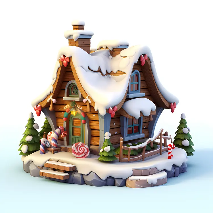 Small cute doodle house
