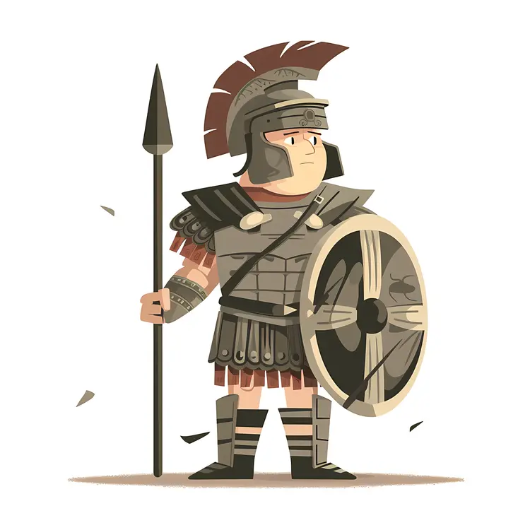 Cartoon Roman Soldier Illustration