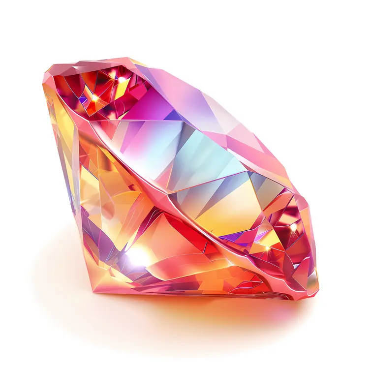 Colorful Faceted Gemstone