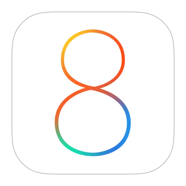 Number 8 Icon in Gradient