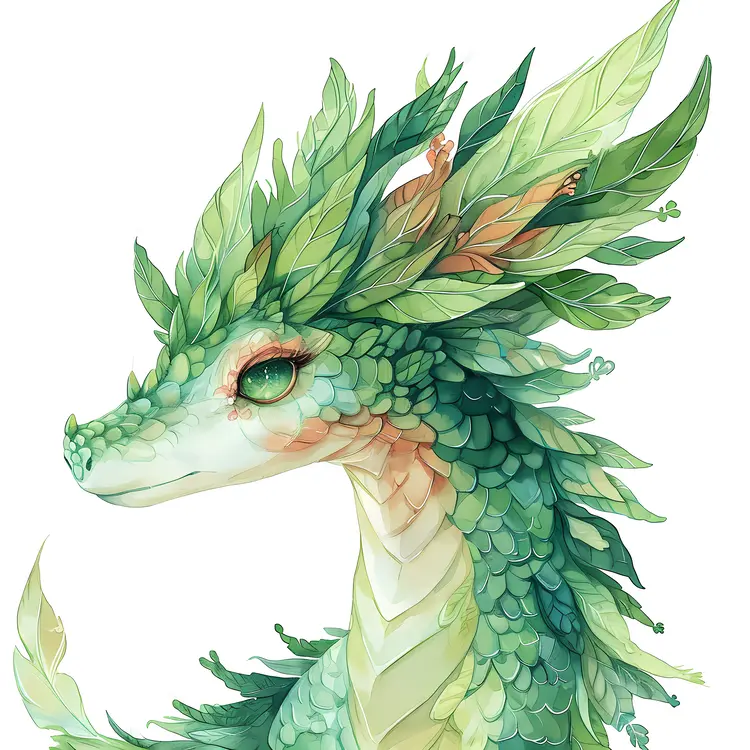 Leafy Dragon with Green Scales