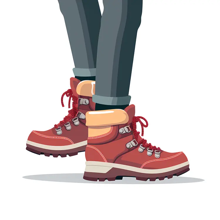 Red Hiking Boots for Outdoor Adventures
