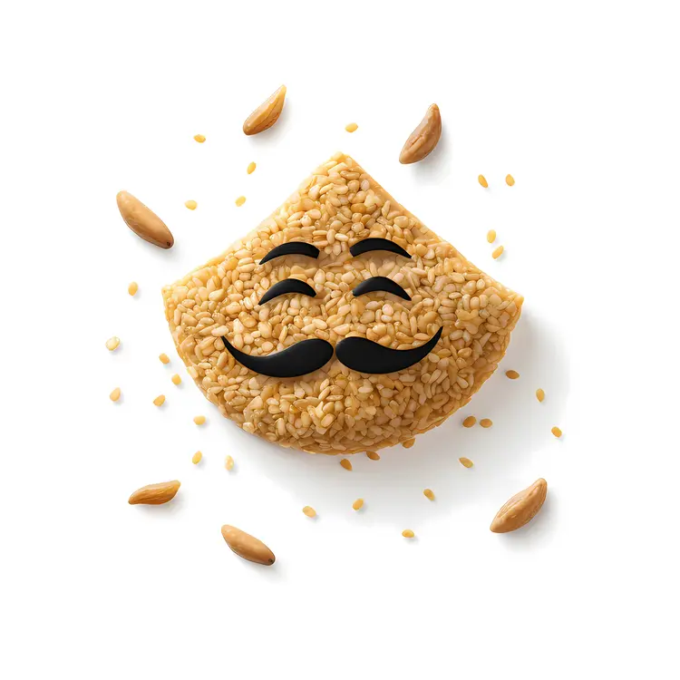 Mustached Rice Ball with Sesame