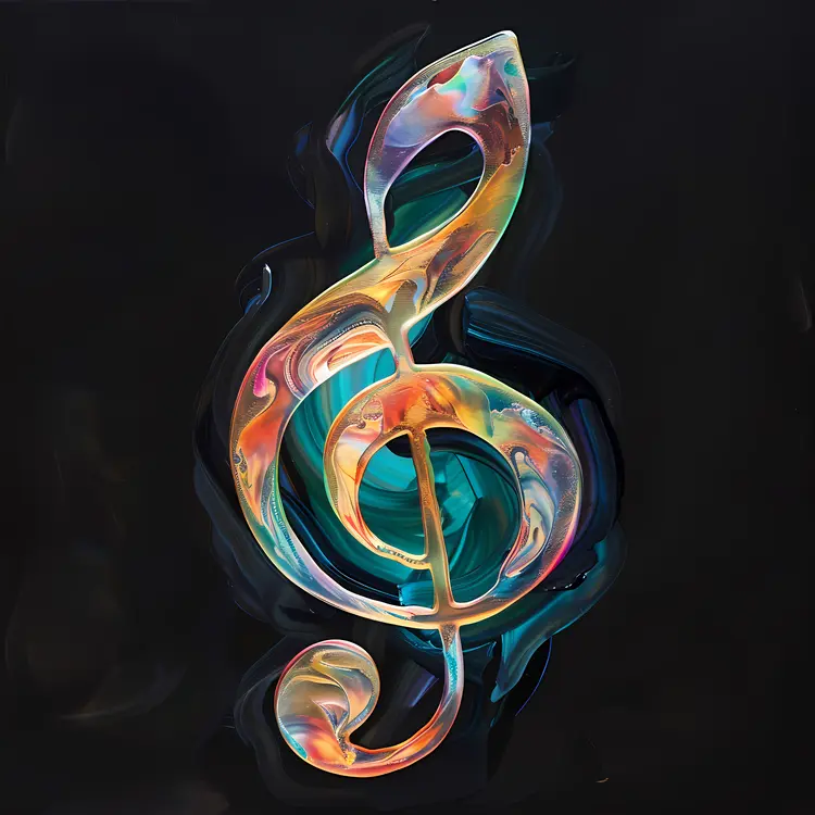 Colorful Treble Clef