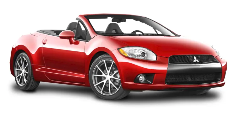Red Convertible Car in Sporty Style