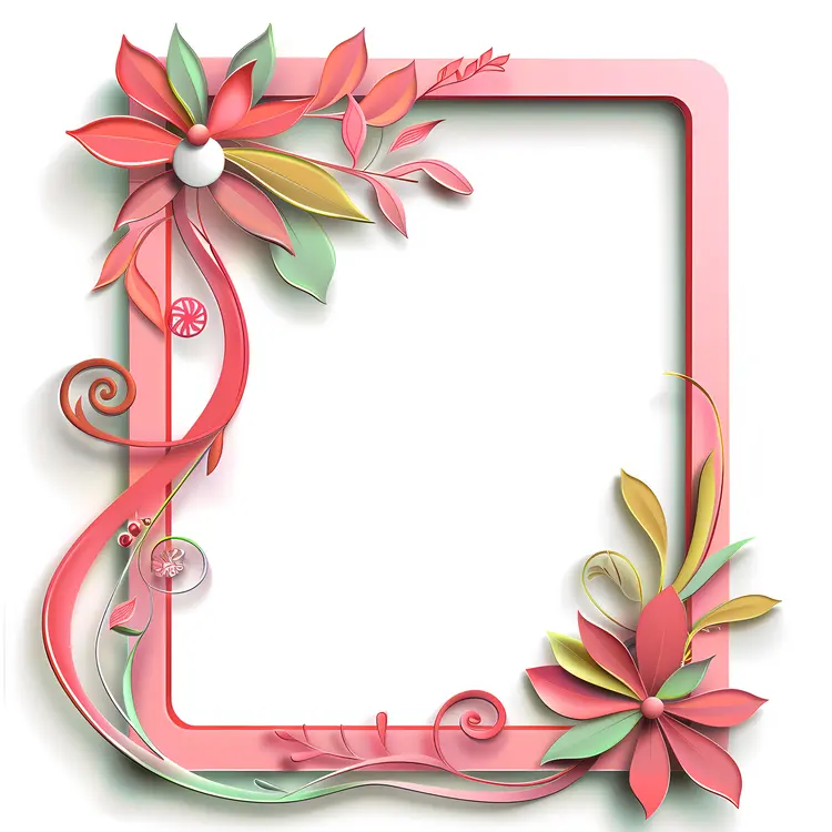 Decorative Floral Frame