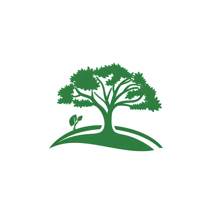 Simple Green Tree Logo