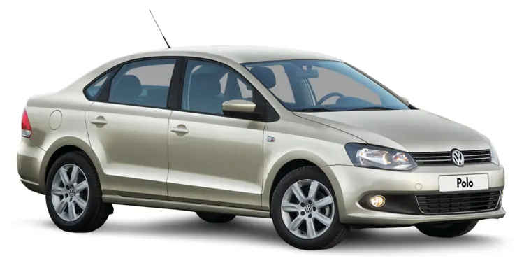 Silver Volkswagen Polo Car