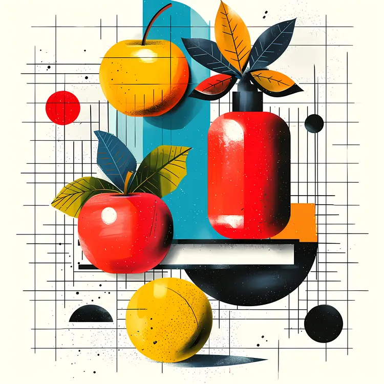 Abstract Fruit Art