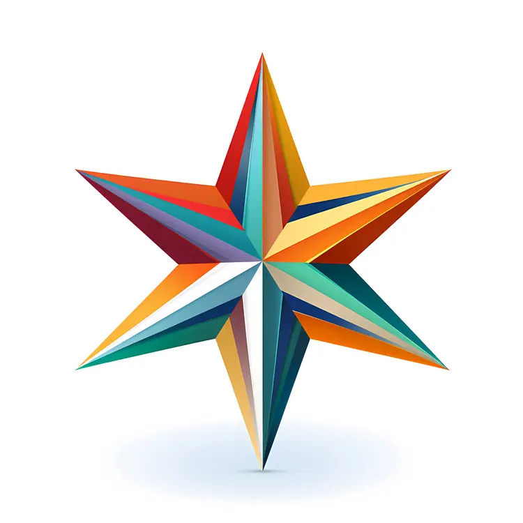 Colorful Geometric Star Design