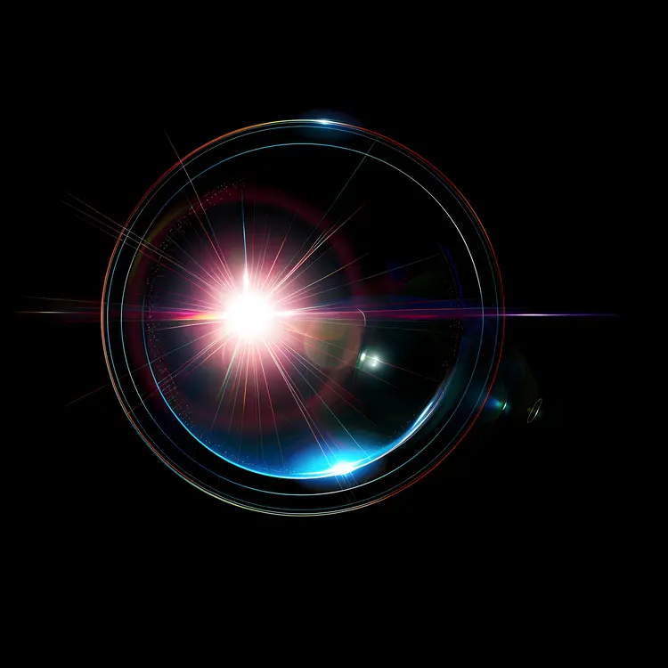 Bright Light Burst with Lens Flare