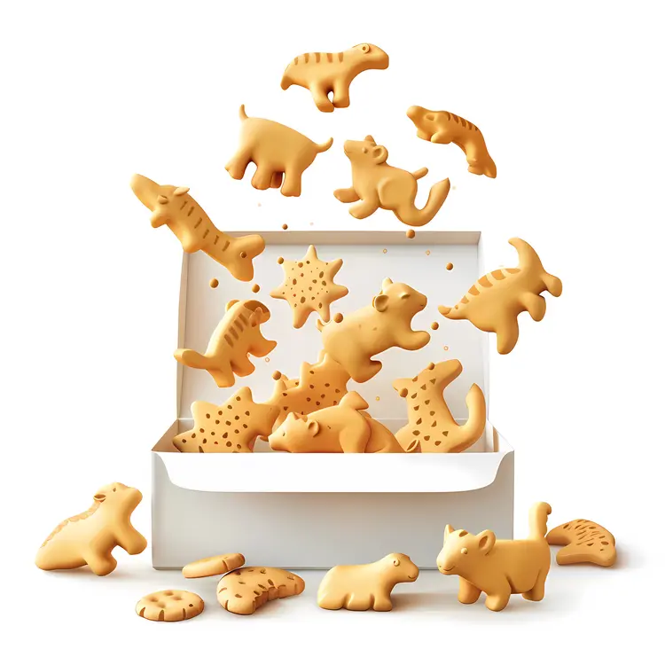 Box of Animal-shaped Cookies